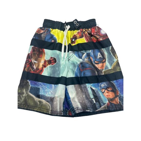 Boys Avengers Swim Trunks Size 6/7 - Picture 1 of 3